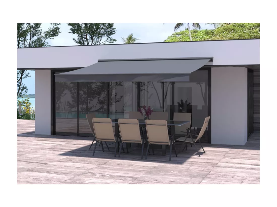 Store banne gris 4X3m LOZIO