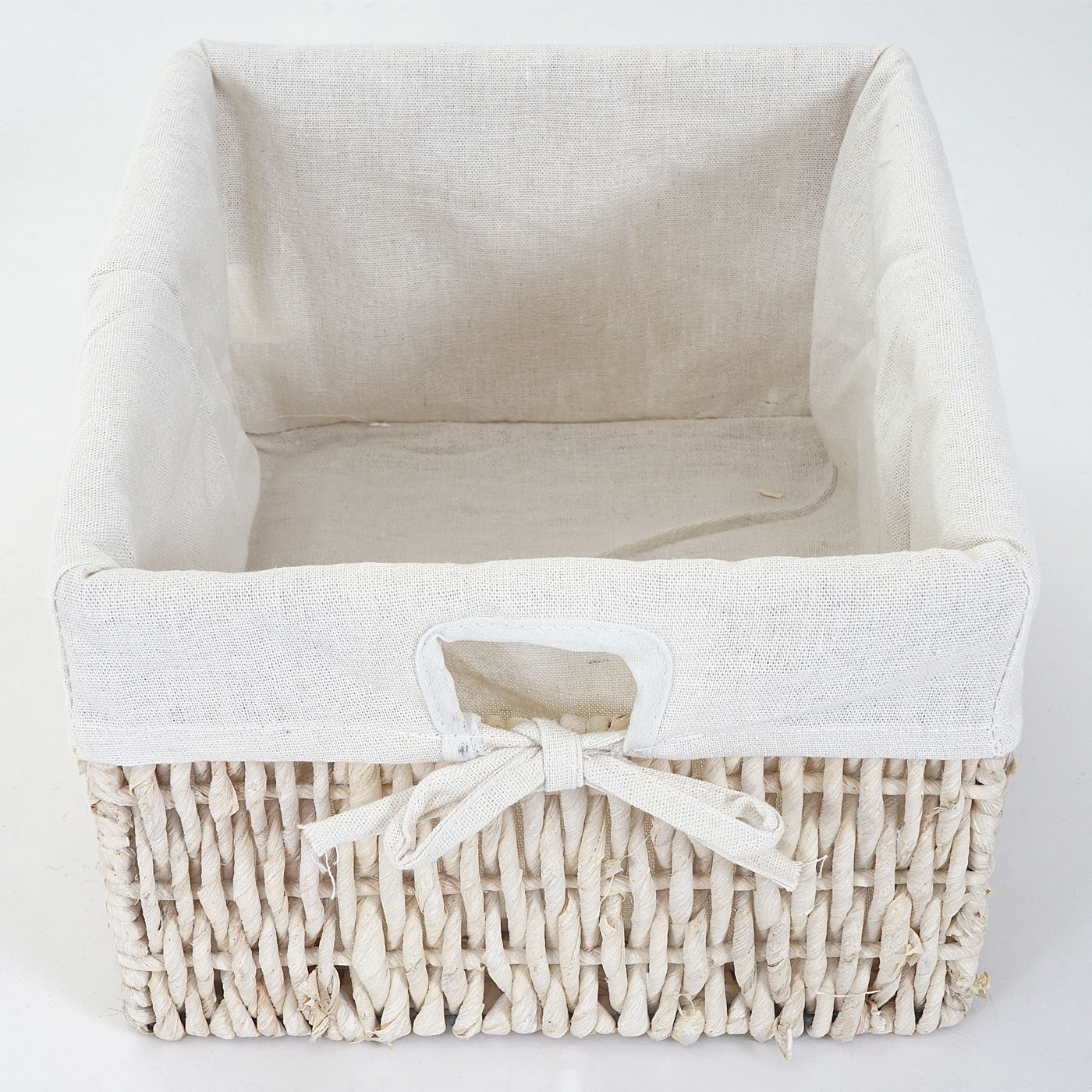 Leiterregal Franca, Regal Standregal mit 4 Korbschubladen 101x30cm, Shabby-Look, Vintage, weiß