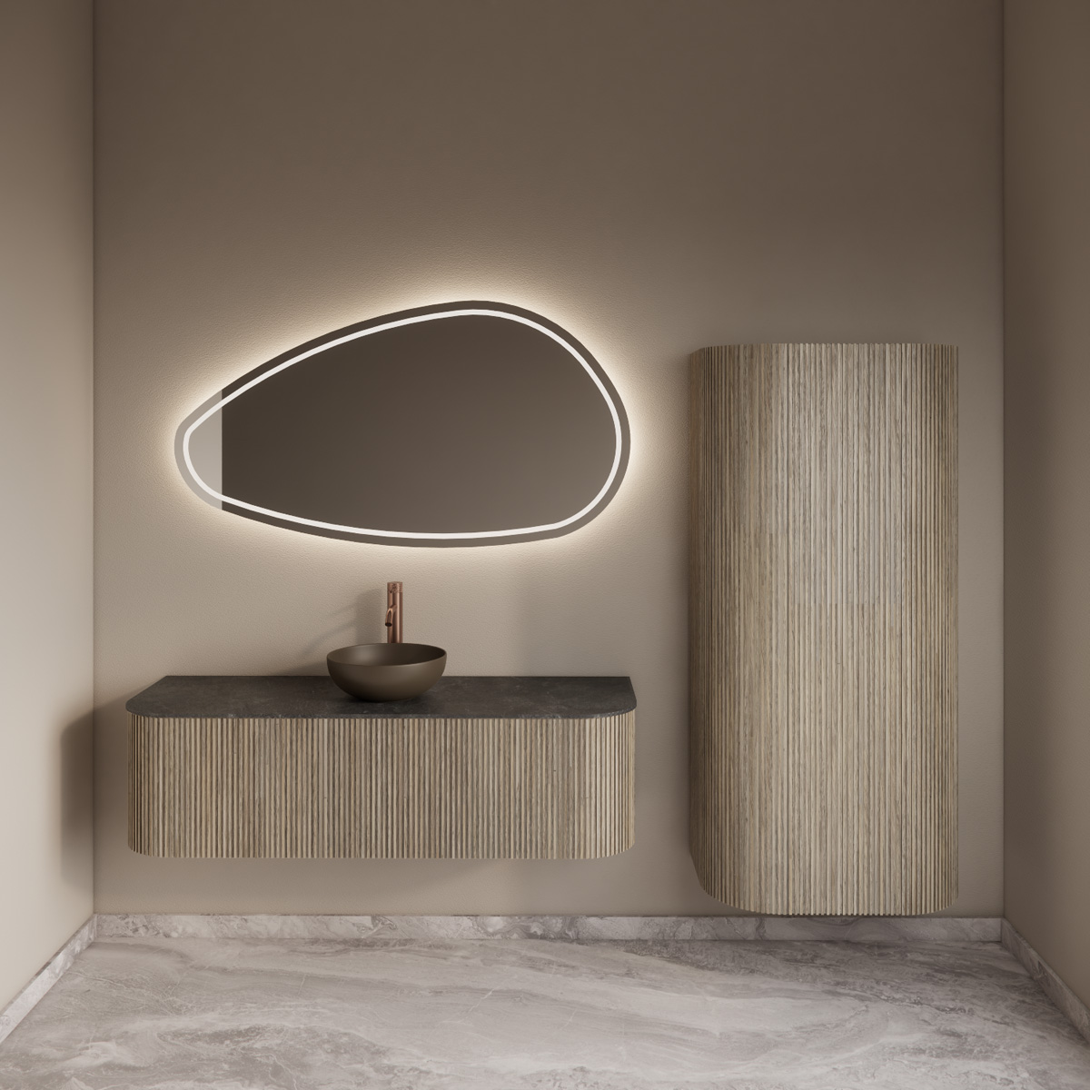 Gliss Design Alluro kolomkast 160cm corn silk