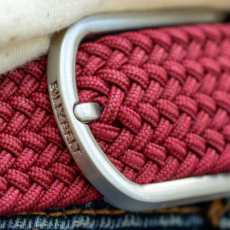Billy Belt CM77 Elastic woven belt rood [garnet]