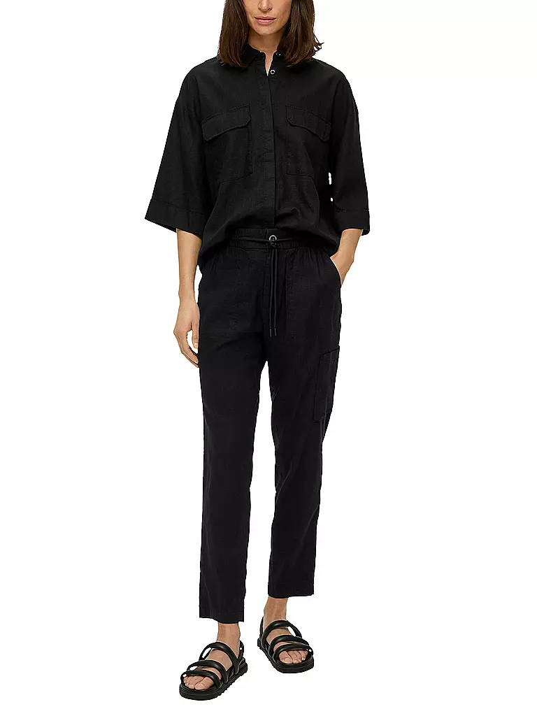 S.OLIVER Chino Relaxed Fit schwarz