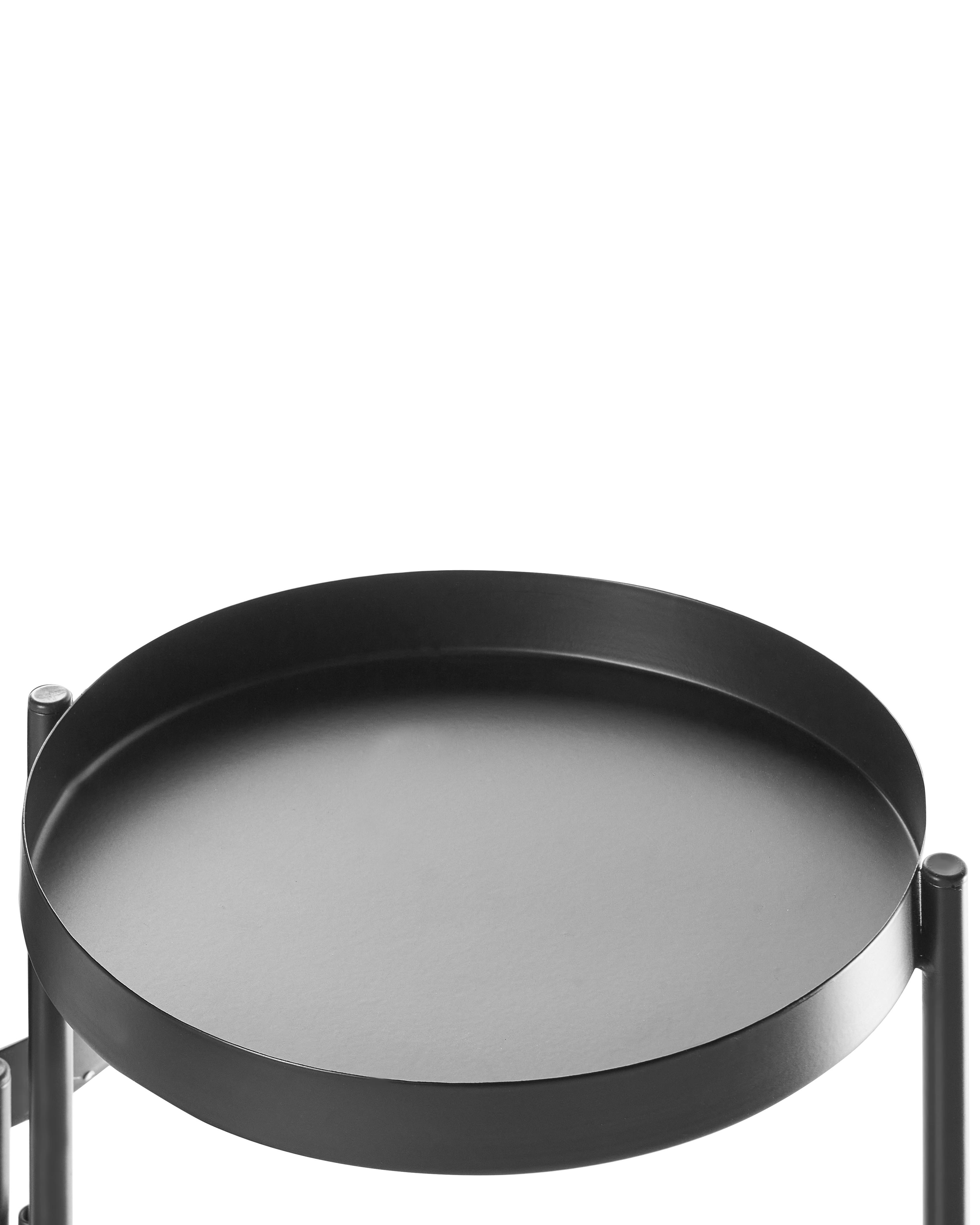 Plantenstandaard NANTEN Metaal 87 cm Zwart