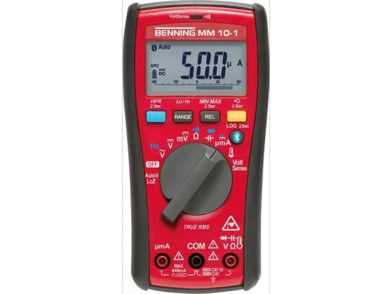 Benning 044687 Hånd-multimeter digital Datalogger CAT IV 600 V Visning (counts): 6000