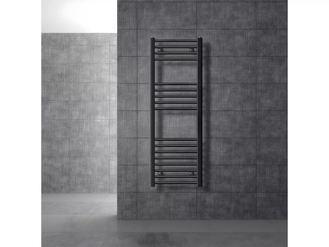 Radiateur de salle de bain Sahara Raccord latéral sèche-serviettes Anthracite 40x120 cm