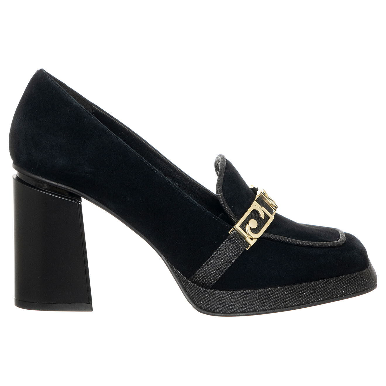 Liu-Jo Mocassins en Velours de cuir Nana noirs