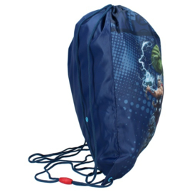 Gymtas Avengers Power Team blauw