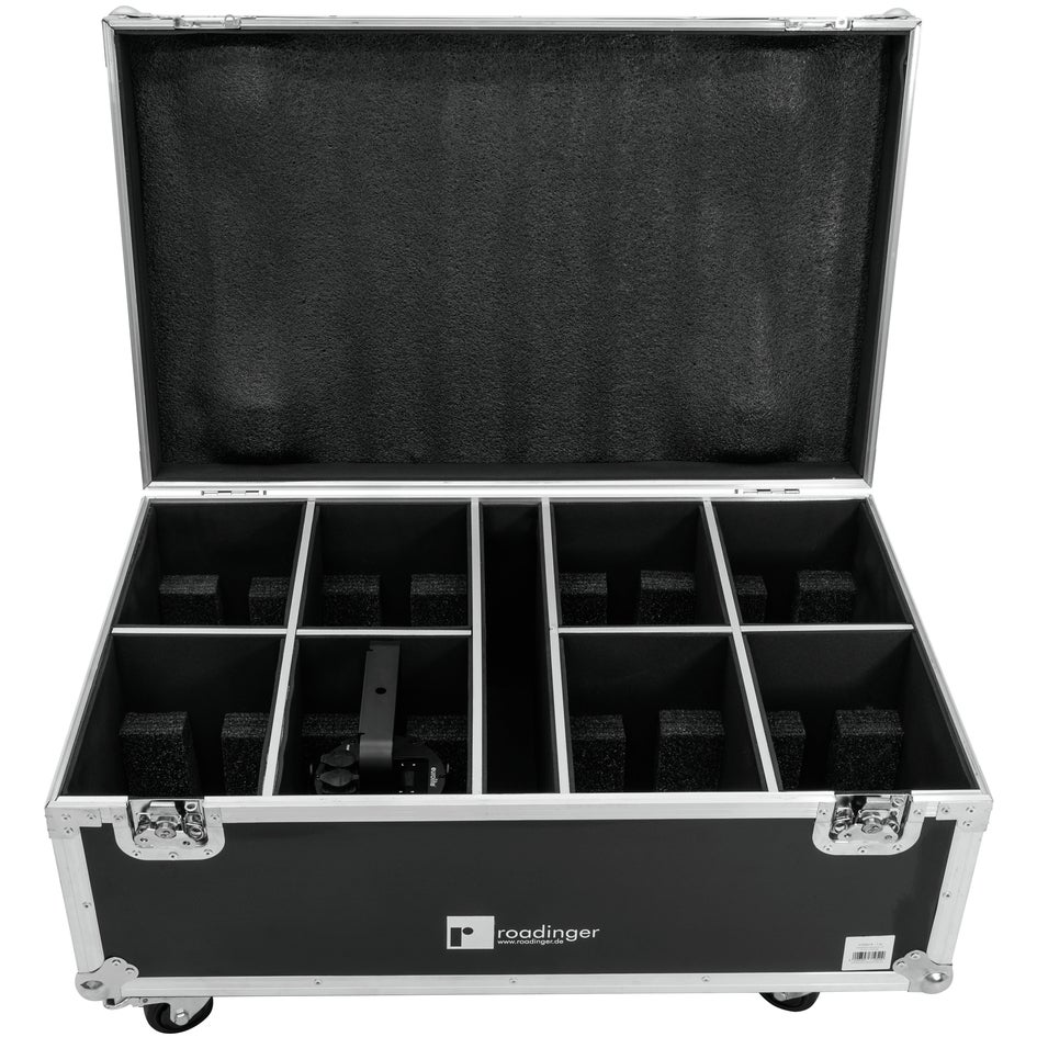 Roadinger Flightcase 8x LED IP PAR 7x10W RGBL