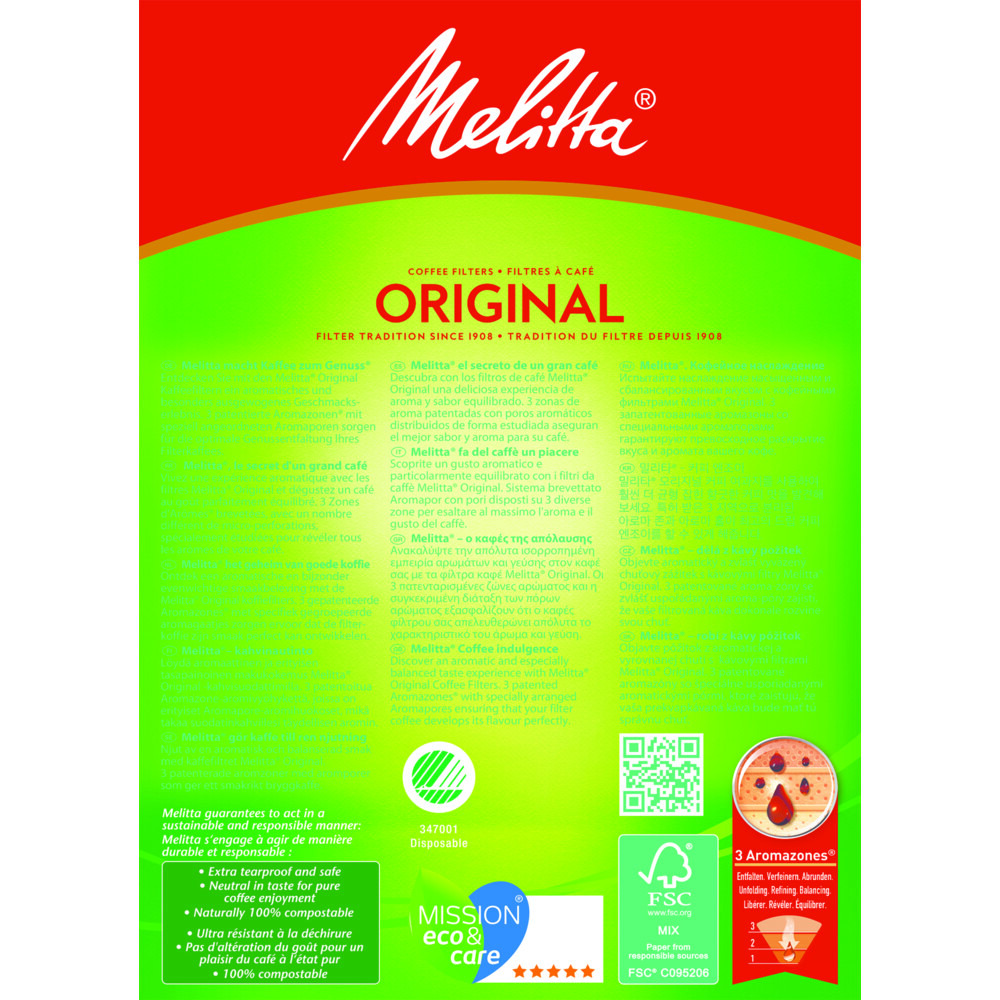 9x Melitta Filters 102 Bruin80 stuks