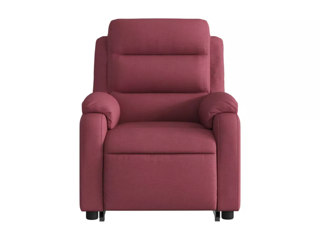 Fauteuil inclinable massant Rouge bordeaux Tissu