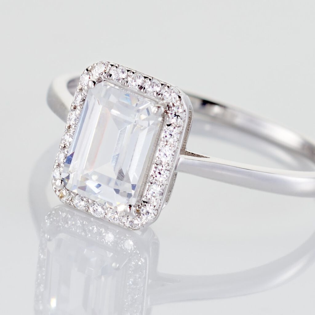 Bague Or Blanc Goulven Oxyde De Zirconium