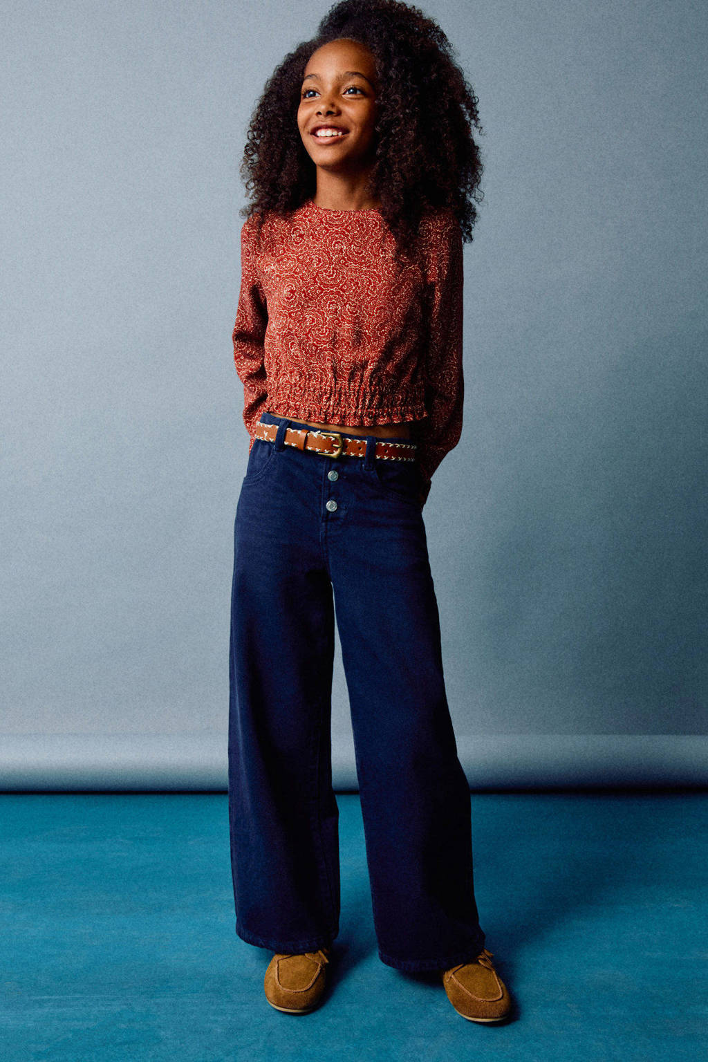 Mango Kids blousetop donker oranje