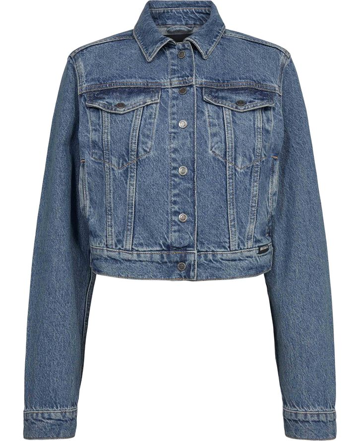 ROTATE Birger Christensen Twill Oversized Jacket Medium blue denim