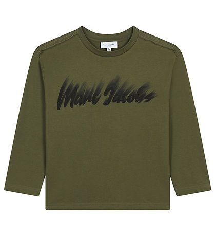 Little Marc Jacobs Bluse - Winter Moss m. Schwarz