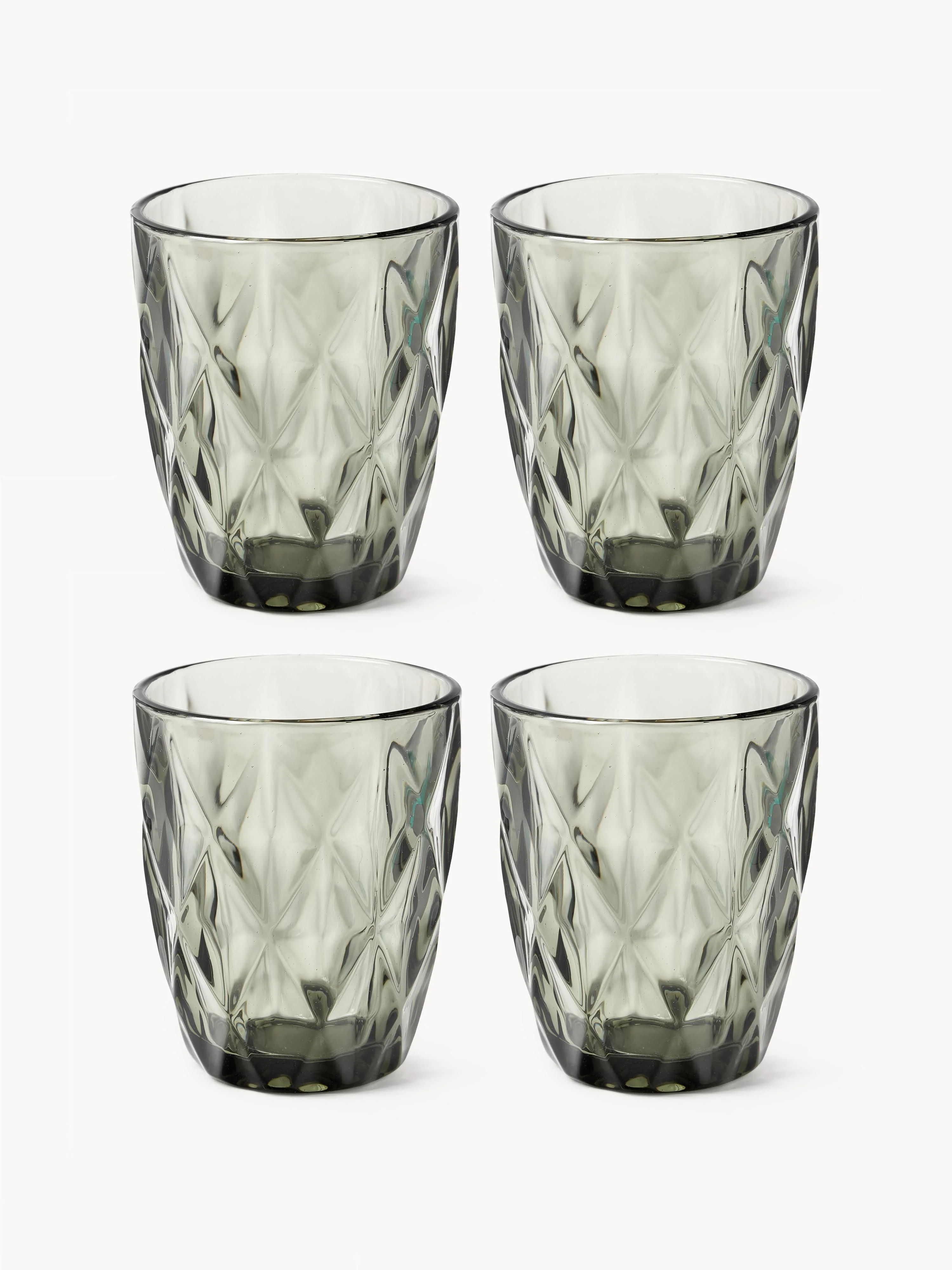 Tumblers Colorado met getextureerd patroon, 4-delig