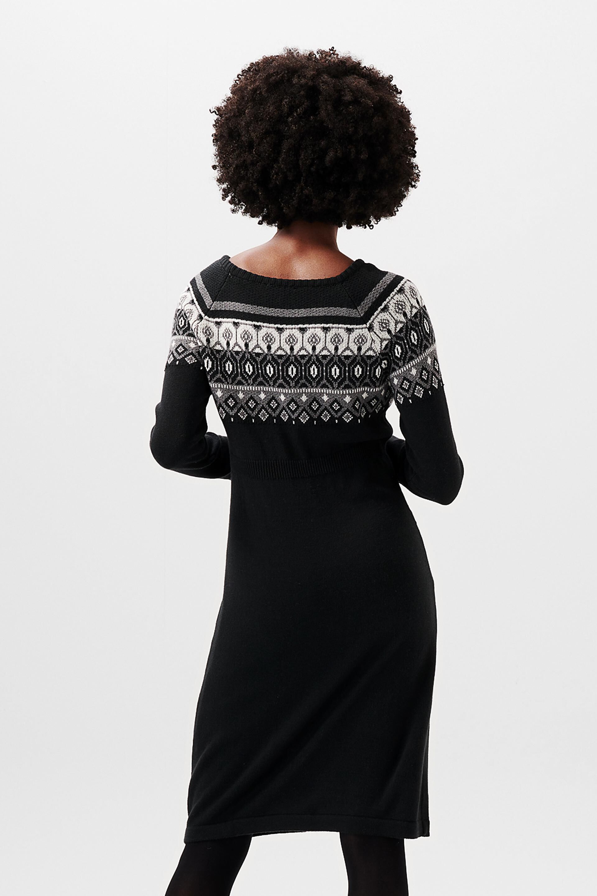 Robe jacquard en maille
