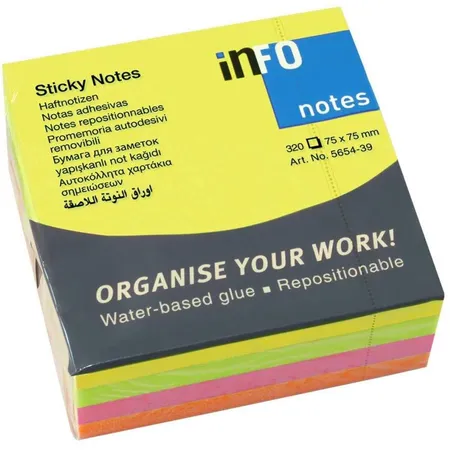 Global Notes inFO Notes - Brillantmix Würfel 320 Blatt