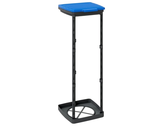 VIDAXL - Porte-sacs poubelles 2 pcs noir et bleu 120 l pp