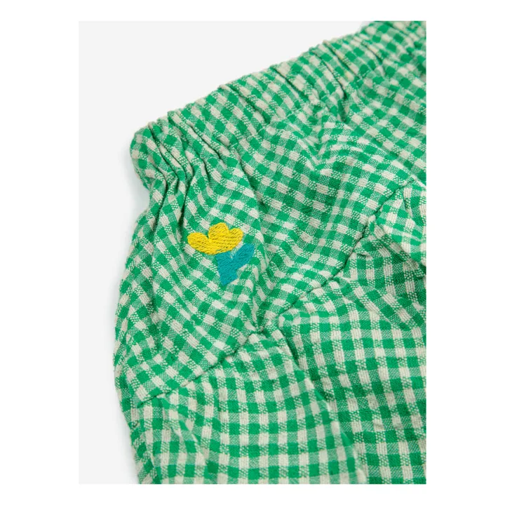 Bobo Choses Jupe Coton et Lin Vichy | Vert