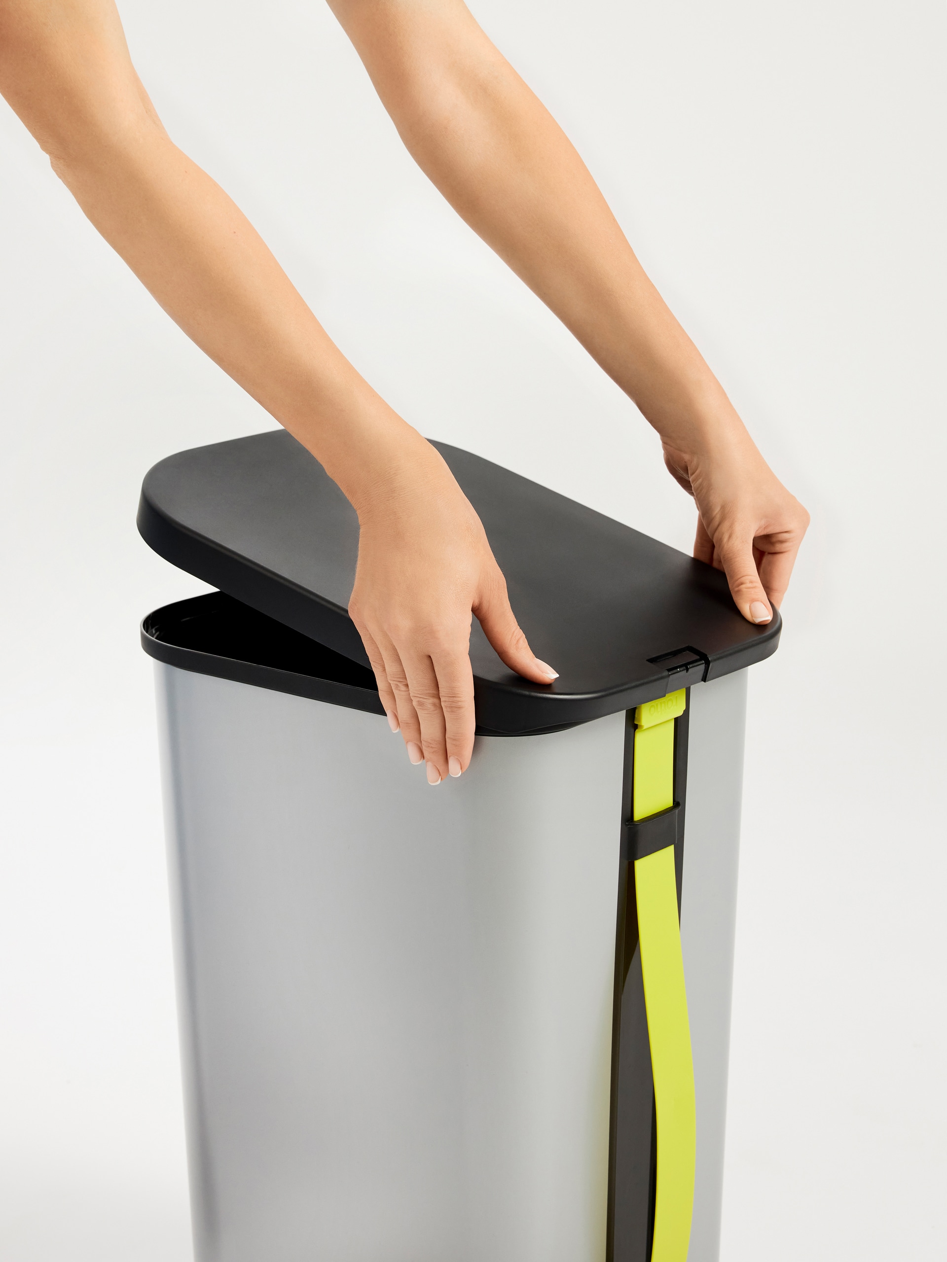 rotho Treteimer RIBO 35 Liter IML Silber