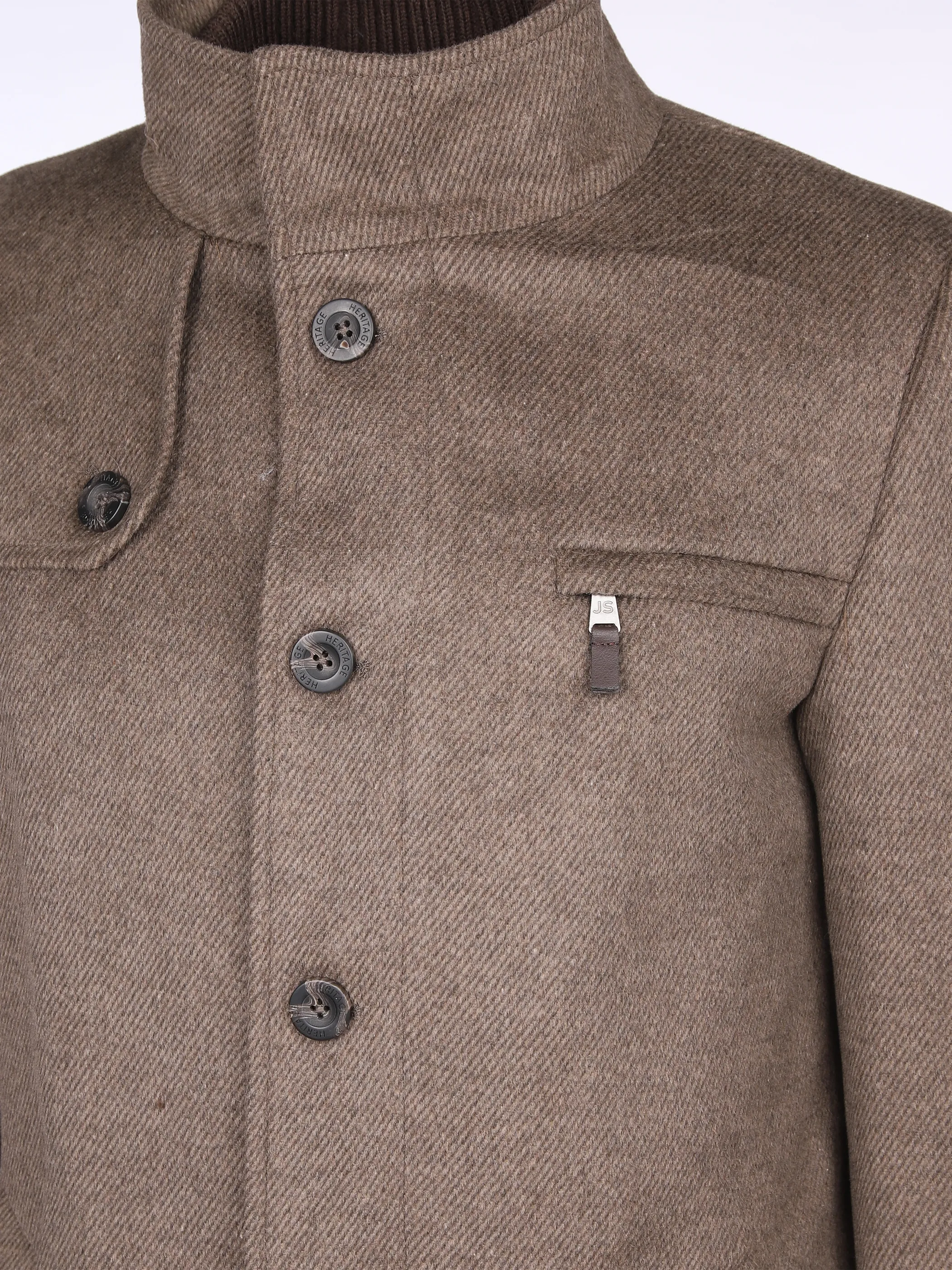 Herren Wollmantel im 2in1 Look