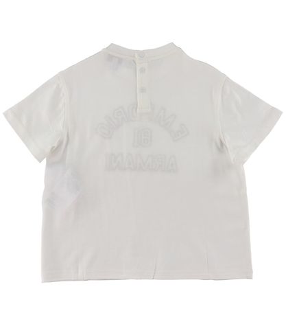 Emporio Armani T-Shirt - Weiß m. Navy