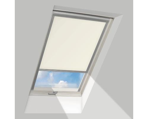 Verduisteringsrolgordijn FAKRO lichtbeige handmatig ARF 55x78 cm (01)