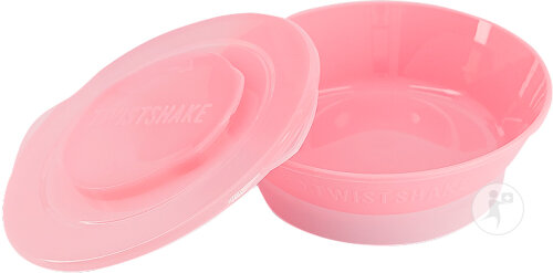 Twistshake Assiette Creuse Rose Pastel 520ml +6 Mois 1 Pièce