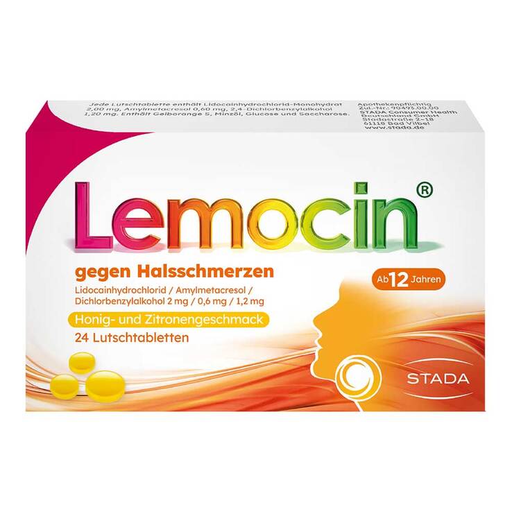 Lemocin® gegen Halsschmerzen Honig- und Zitronengeschmack, 24 St