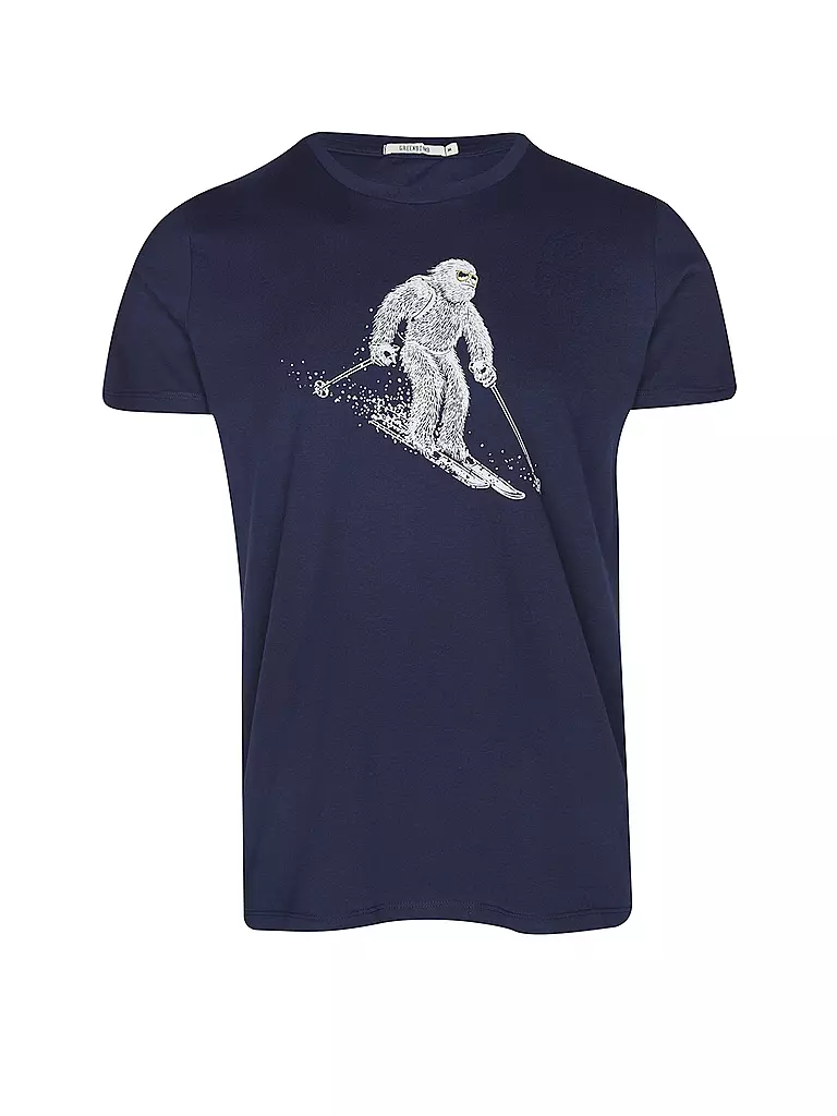 GREENBOMB T-Shirt GUIDE ANIMAL YETI SKI dunkelblau