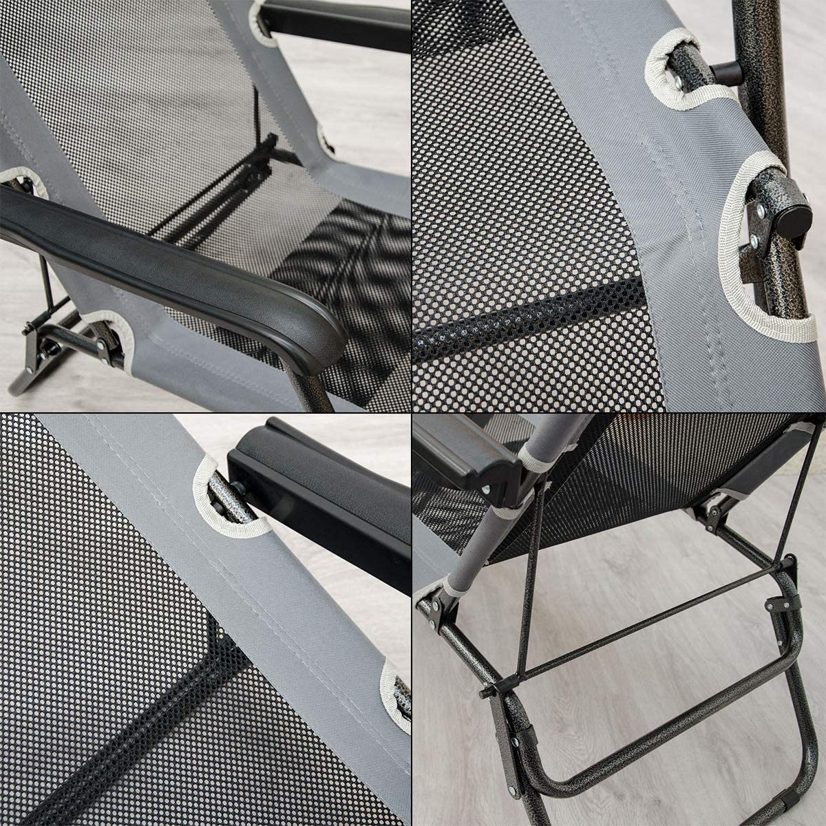 Liegestuhl 178cm Campingliege Sonnenliege Gartenliege Liege Strandliege Stuhl
