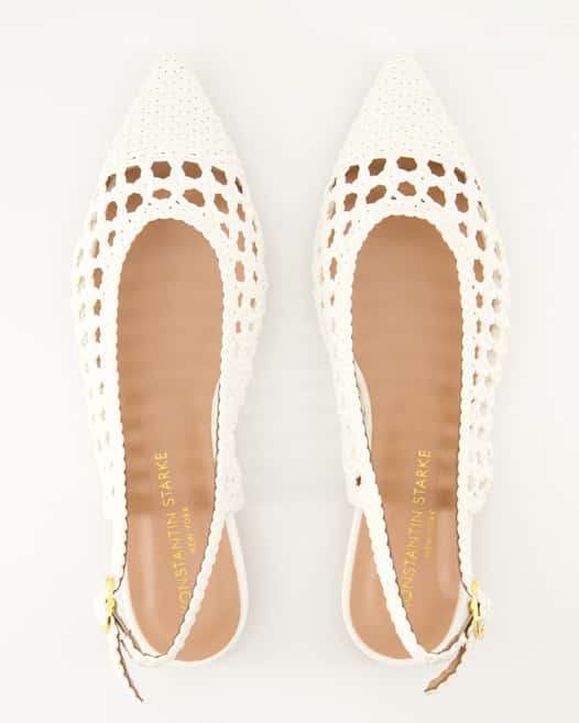 Konstantin Starke 1969 Slingpumps in Weiß