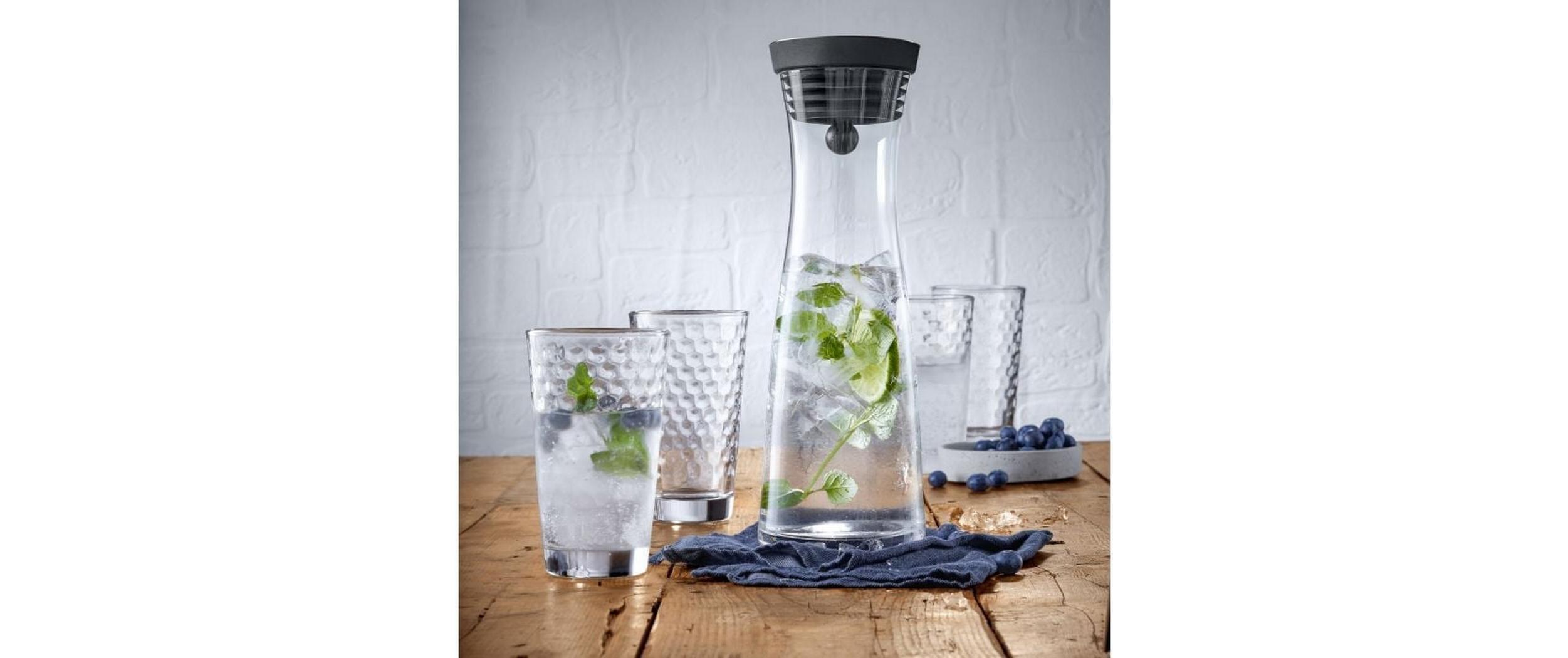 Karaffe inklusive 4 Gläser 1 l, TransparentKaraffen-Set