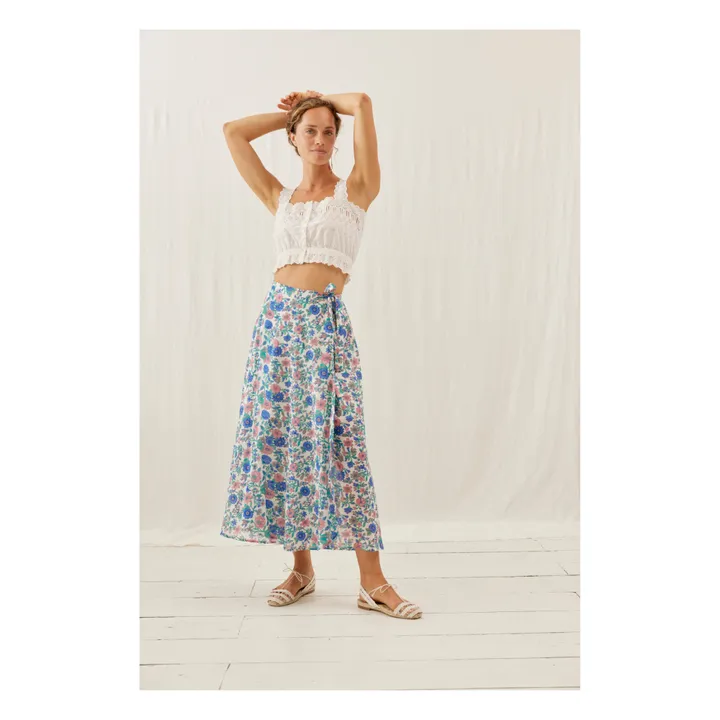 Louise Misha Jupe Lucia Coton Bio - Collection Femme | Bleu