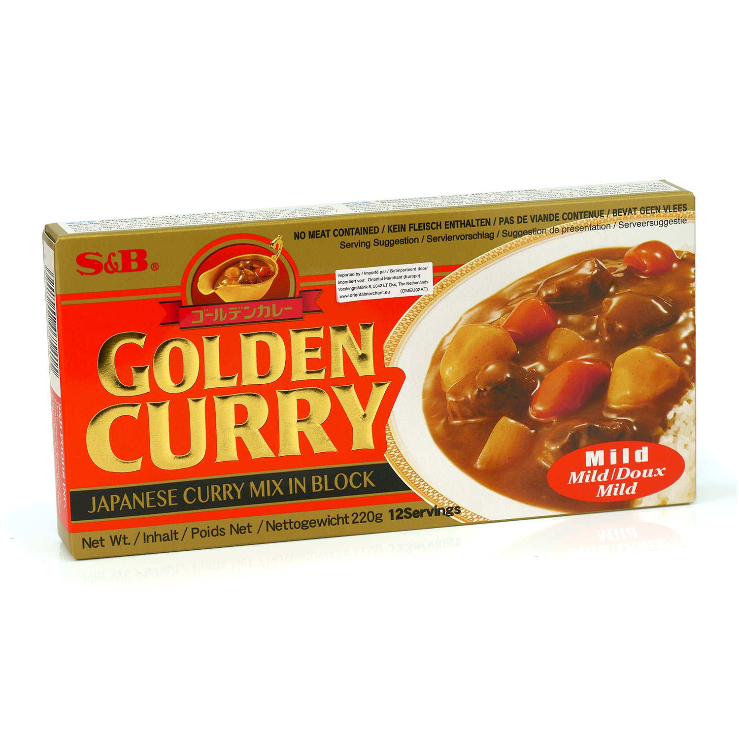 Curry japonais doux en cubes