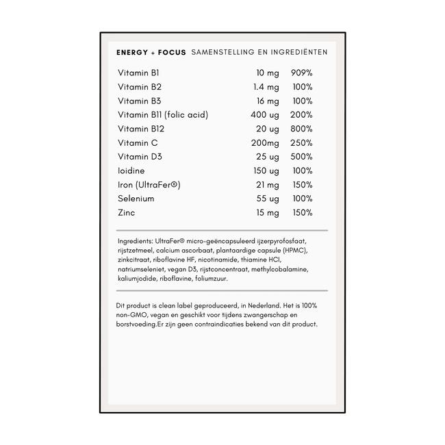 Sups Energy + Focus 30 stuks