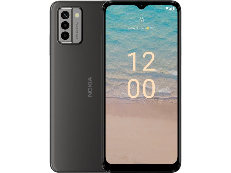 Nokia G22 64 GB Meteor Grey Schlankes Android-Smartphone mit grossem Display und 90 Hz Refresh-Rate