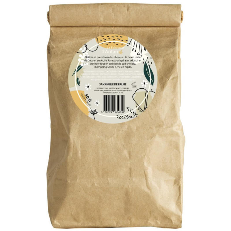 Shampooing solide cheveux secs monoï Man's Beard 50g