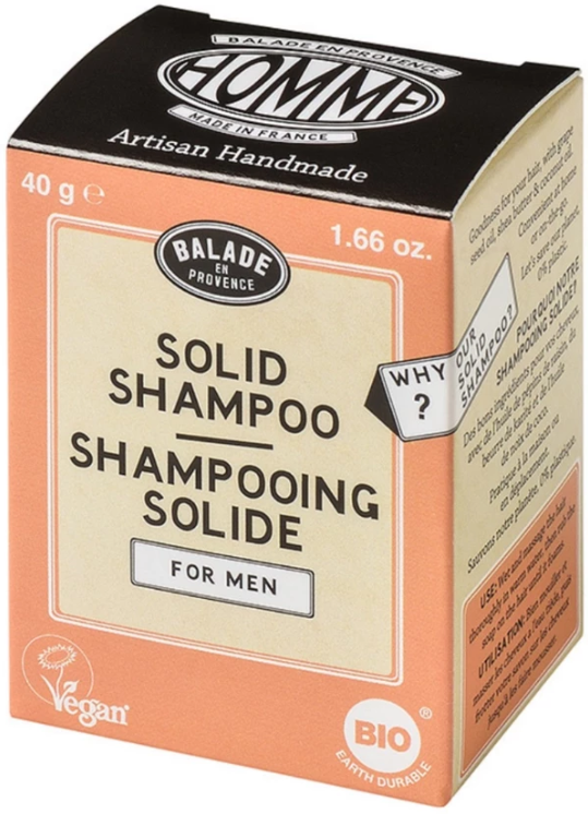 balade en provence Solid Shampoo Bar Man 40 Gram