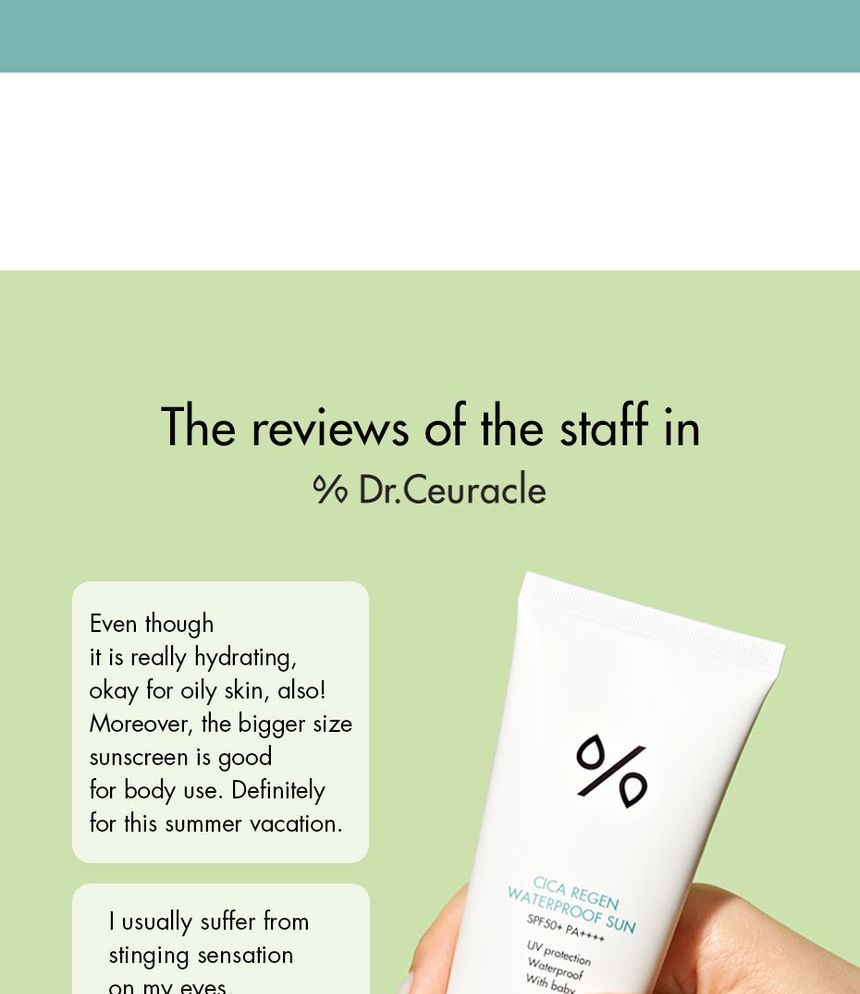 Dr. Ceuracle - Cica Regen Waterproof Sun