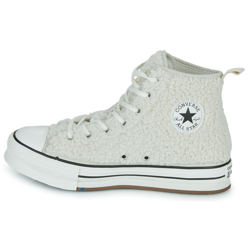 Converse - Chuck Taylor All Star Eva Lift Platform Sherpa Hi - Blanc