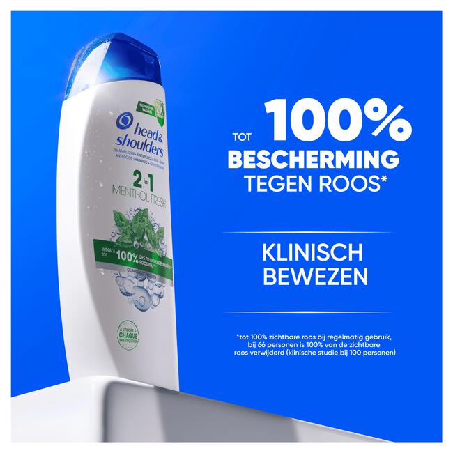 Head & Shoulders Menthol Fresh 2in1 Anti-Roos Shampoo & Conditioner 300 ML