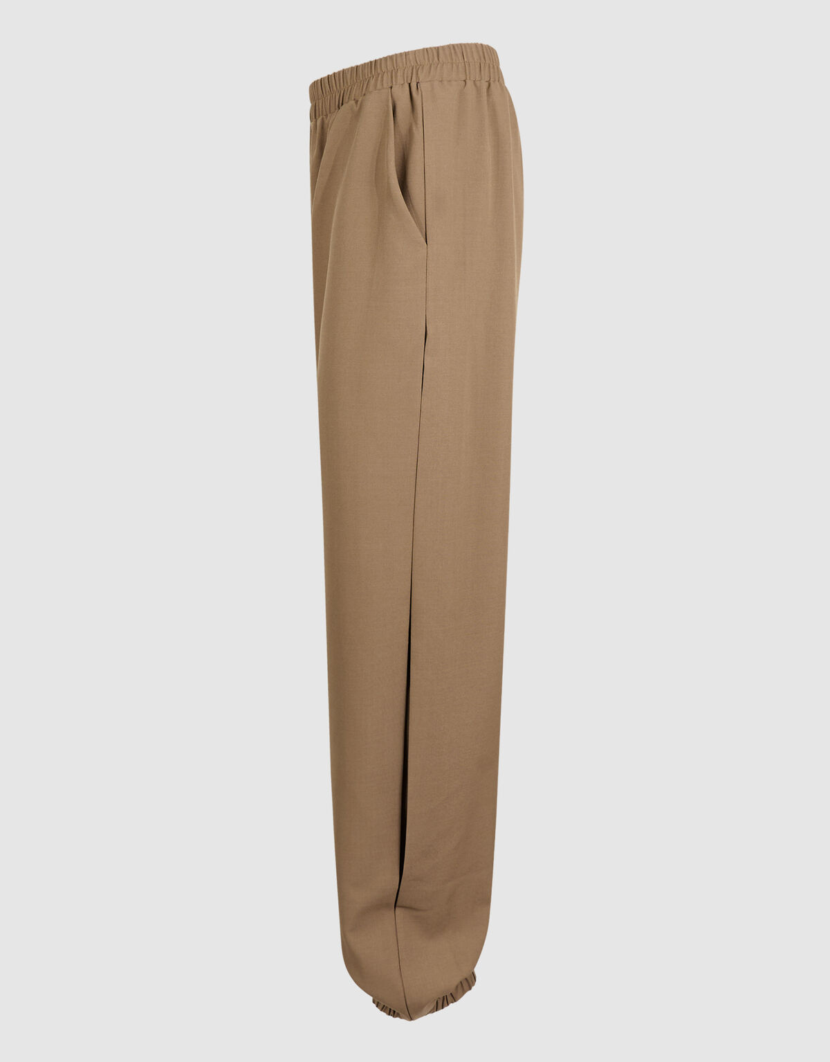 Pleat Balloon Fit Broek Bruin