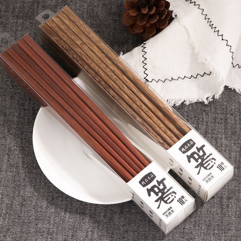 Home Simply - Houten eetstokjes (verschillende designs) / Set
