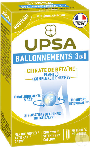 UPSA Digest Comfort 40 Gélules Végétales