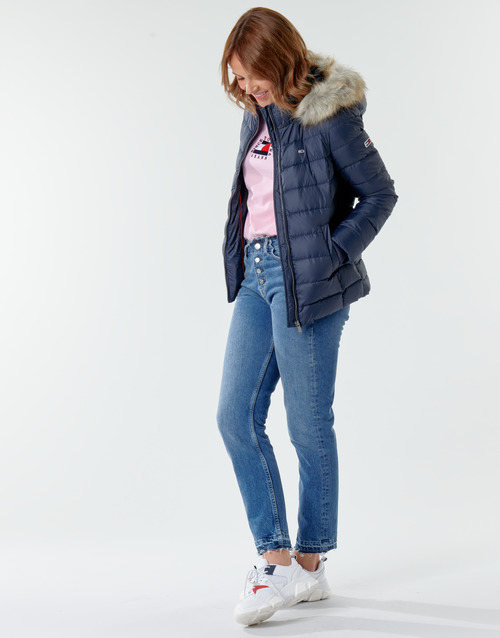Tommy Jeans - TJW BASIC HOODED DOWN JACKET - Marine
