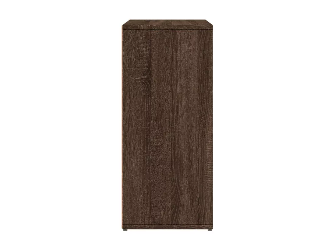 Buffet chêne marron 60x31x70 cm bois d'ingénierie