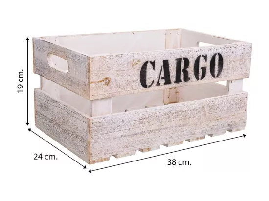 Ensemble de 3 boîtes en bois blanc