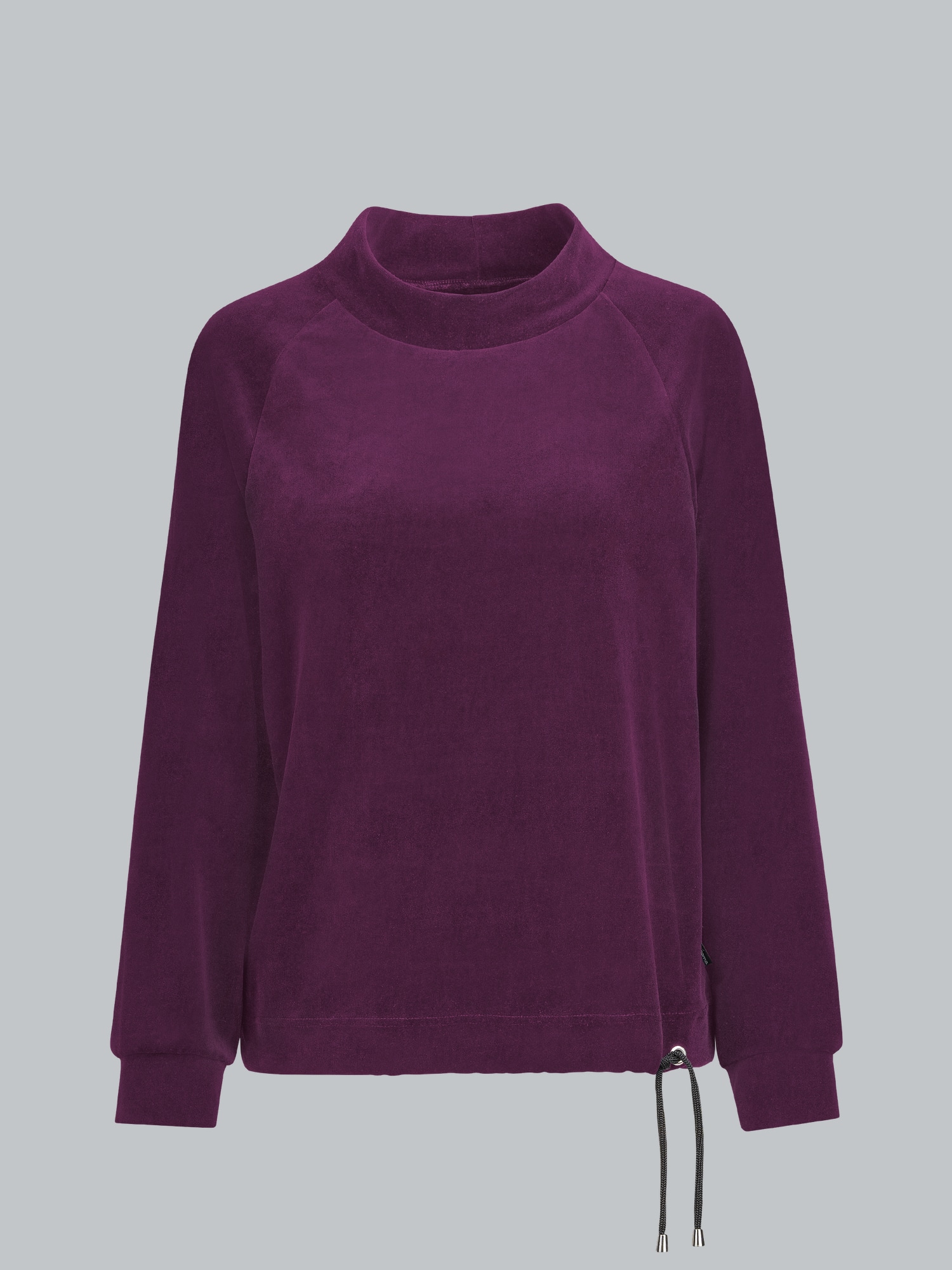 Nicki Pullover mit Kordelzug Aubergine