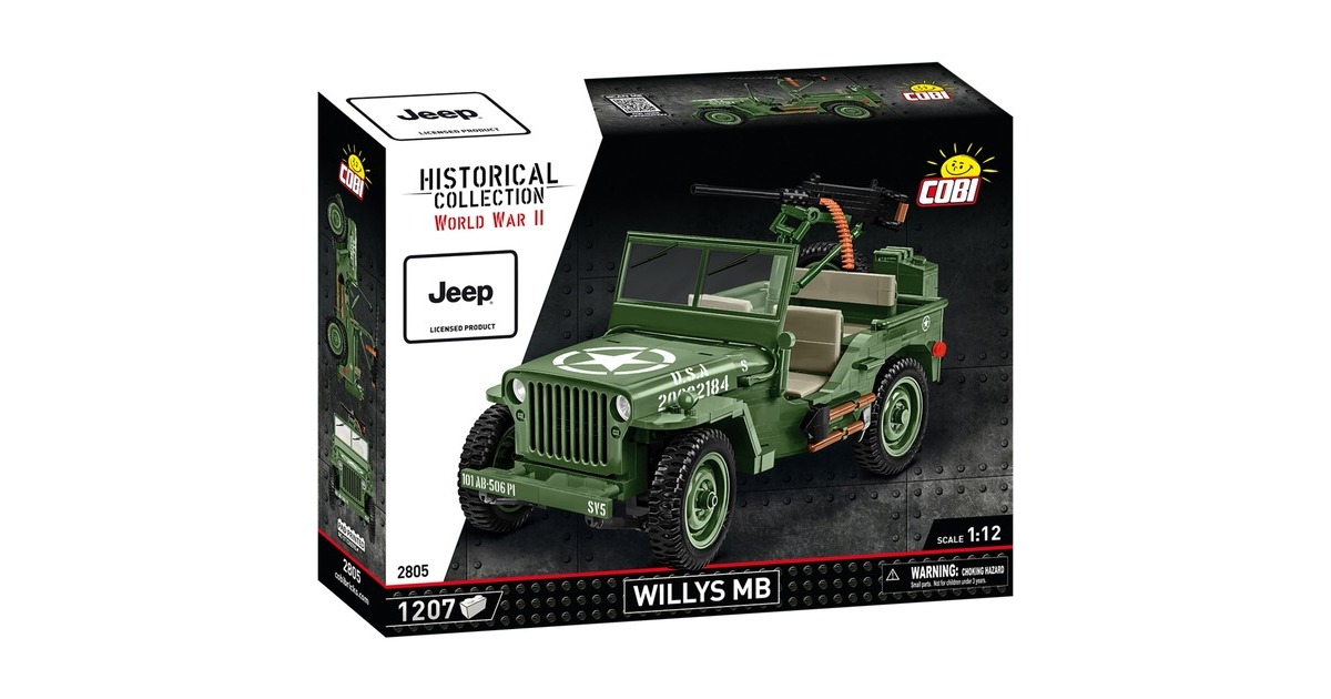COBIHistorical Collection - Willys MB Constructiespeelgoed  (Schaal 1:12)