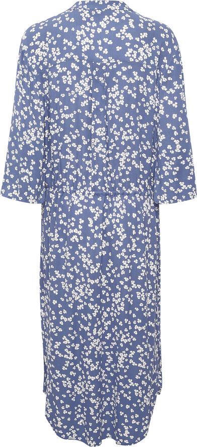 Soaked in Luxury SLZaya Dress Coastal fjord tricolor print